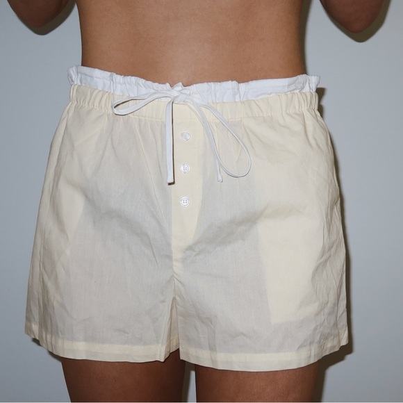 Wayf Pants - WAYF Yellow Tabitha Shorts